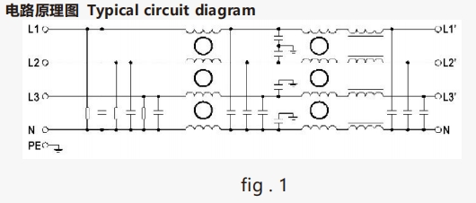 交流三相四线滤波器3-Phase 4-Wire EMI filter